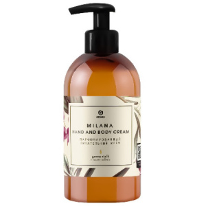 Крем парфюм. 0,3 л "Milana Hand and Body Cream Green Stalk" питательный "GRASS" (1/6 шт.) 145000
