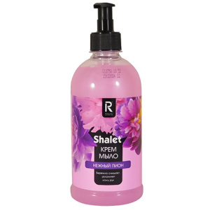 Мыло жидкое 0,5 л КРЕМ с дозатором SHALET Нежный пион (19 шт.) РК