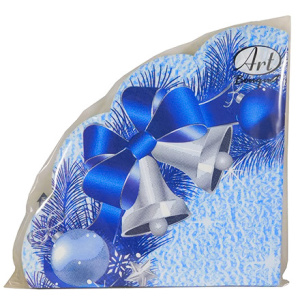 Салфетка круглая (3 сл.) 12 л. Rondo Новогодний венок (115 шт.) 37035