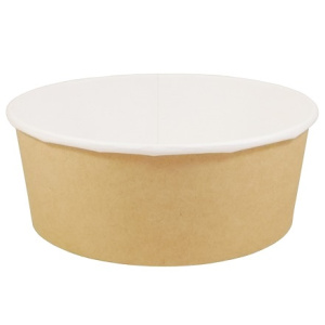 ДНО для салата 1300 мл Round Bowl КРАФТ (210 шт.) OSQ
