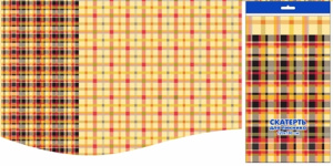 Скатерть ПВД 120х180 (35 мкм) Шерлок (150 шт.) Интерпак