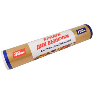 Пергамент силиконизированный для выпекания 38 см х100 коричневый Textop ProBake (16 шт.) Т156