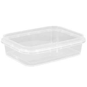 Контейнер прямоугольный  200 мл упорное кольцо+конт.замок (91х120х32) Перинт (500 шт.) бк