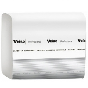 Салфетки днастол.дисп. 21х16,2 (220 л.) 2-сл. белые VEIRO Professional Comfort (115 шт.) NV211