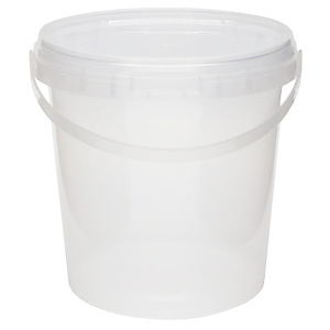 Ведро с крышкой и ручкой 1,0 л (неокр) ВЗЛП (150 шт.) 1217ВКП