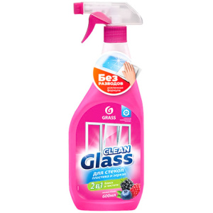 Средство моющее для стекол 0,6 л Clean Glass Лесные ягоды GRASS (18 шт.) 125241