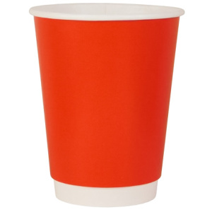 Стакан ГН 350 мл (d-90 мм) бумажный, 2-х сл. КРАСНЫЙ (20400 шт.) ЛигаПак