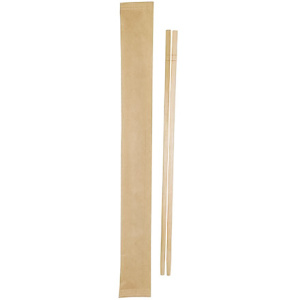 Палочки для суши в бумаге КРАФТ 23 см КРУГЛЫЕ (1001800 шт.)