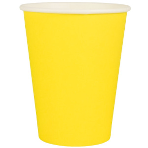 Стакан ГН 350 мл (d-90 мм) бумажный Желтый (501000 шт.) ЛигаПак