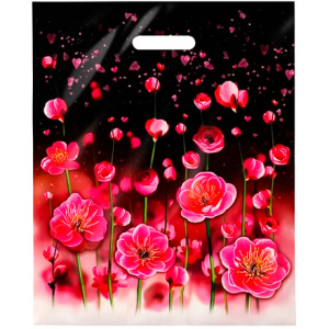 Пакет с прорубной ручкой ПВД 38х47 (60 мкм) Серенада лам. (50500 шт.) Интерпак