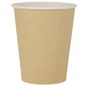 Стакан ГН 250 мл (d-80 мм) бумажный КРАФТ (501000 шт.) ЛигаПак