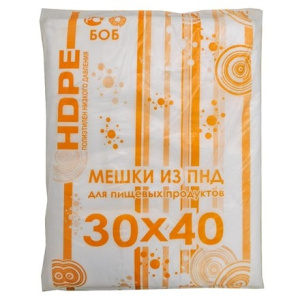 Пакет фасовочный ПНД 3040 (10) ОРАНЖ БОБ (115 упак)