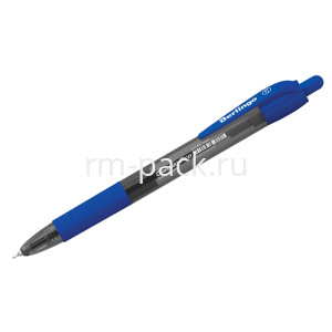 Ручка шариковая автоматическая Berlingo "Classic Pro" синяя 0,7 мм, грип. (1/12 шт.)