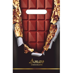 Пакет с прорубной ручкой ПВД 20х30 (30 мкм) Горький шоколад (1003000 шт.) Интерпак