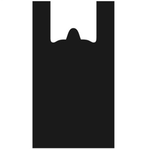 Пакет-майка ПНД 30+16х55 (30 мкм) черная Ижевск (1001000 шт.)