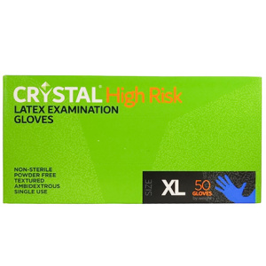 Перчатки латексные High Risk CRYSTAL XL (50 шт.) (110 шт.)