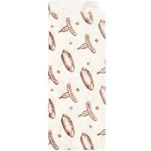 Уголок бумажный 225х80+40 с печатью Хот-дог Влагостойкий AVIORA (1003000 шт.) 108-010