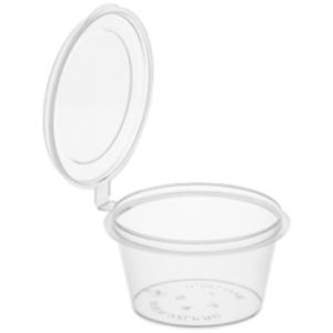 Соусник 30 мл верхнее закрытие ВЗЛП (ПЛОСКОЕ дно) (801920 шт.) 1236 прозрачный