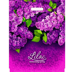 Пакет с прорубной ручкой ПВД 40х47 (45 мкм) Сирень (501000 шт.) Интерпака