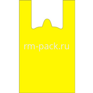 Пакет-майка ПНД 25+13х45 (12 мкм) желтая Солпласт (1003000 шт.)