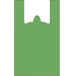 Пакет-майка ПНД 30+15х50 (15 мкм) зеленая L СоюзПолимер (1002000 шт.)