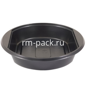 Тарелка суповая D170, 500 мл ПС черная (50/2400 шт.) Экстра Чайковский пластик