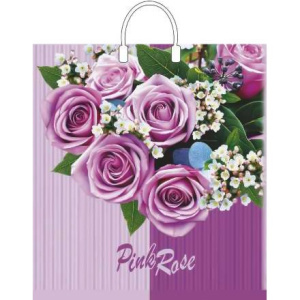 Пакет с пластиковой ручкой ПВД 40х44 (100 мкм) Камилла лам. (10100 шт.) Интерпак