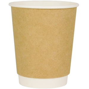 Стакан ГН 250 мл (d-80 мм) бумажный, 2-х сл. КРАФТ (20500 шт.) ЛигаПак