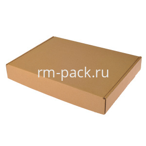 Коробка для пирога 390х250х60 серая (50 шт) Т23
