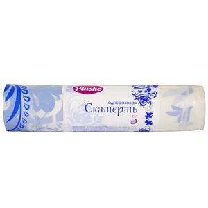 Скатерть в рулоне ПВД 110х180 (25 мкм) Гжель (5 шт.) (130 шт.) Plushe