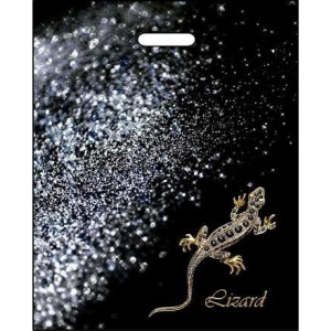 Пакет с прорубной ручкой ПВД 38х47 (60 мкм) Ящерица лам. (50500 шт.) Интерпак