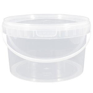 Ведро пэ с кр. 2,25 л (неокр) Луч (50 шт.) с ручкой