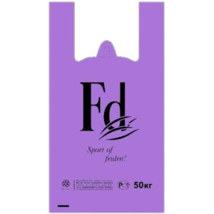 ПакетМайка ПНД 30+16х55 (30 мкм) Fd фиолетовый Солпласт (100.1000 шт.)