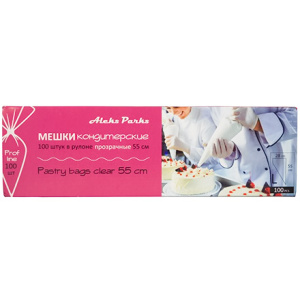 Мешок кондитерский одноразовый H=55 (90 мкм) AleksParks прозр. в рулоне (100 шт.) (18 шт.) А55-100