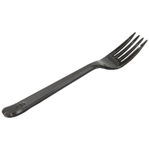 Вилка одноразовая 180мм Кристалл ЧЕРНАЯ (48.2016 шт.)