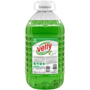 Средство моющее для посуды 5,0 кг Velly Light Зеленое яблоко GRASS (14 шт.) 125469