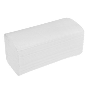 Полотенца бумажные белые с тиснением V-сложение K (200 л.) Форест (120 пачек)р