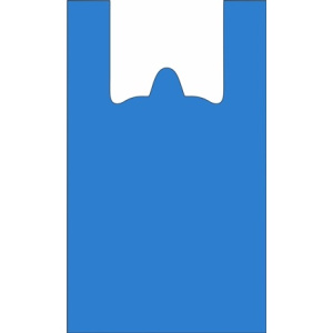 Пакет-майка ПНД 24+12х45 (10 мкм) синяя Солпласт (100/3000 шт.) арт.205С