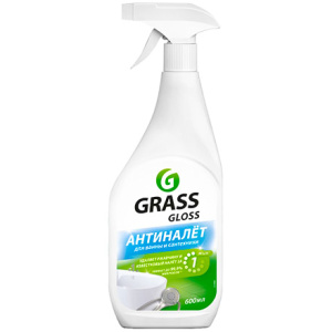 Средство чистящее 0,6 л c триггером Gloss АНТИ-НАЛЕТ для ванной GRASS (18 шт.) 221600