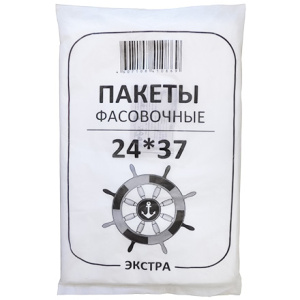 Пакет фасовочный ПНД 24х37  ЭКСТРА ЧЕРНЫЕ Штурвал 1000 шт. (114 т.шт.)