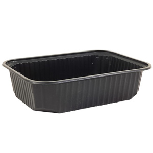Плоское Дно контейнера  750 г черное (186х132х46) BRO PACK (100500 шт.) Плоское Дно контейнера  750 г черное (186х132х46) BRO PACK (100500 шт.)