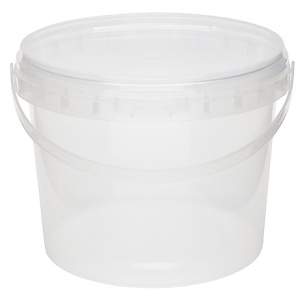 Ведро с крышкой и ручкой 0,8 л (неокр) ВЗЛП (150 шт.) 1216ВКП