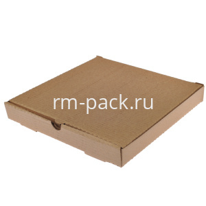 Коробка для пиццы 220х220х40 серая МИКРО (50 шт.) Т11