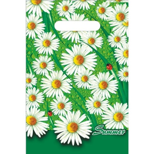 Пакет с прорубной ручкой ПВД 20х30 (30 мкм) Лето (1003000 шт.) Интерпак