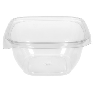 1212 500 мл (PP) Дно квадратное прозрачное ПолиЭР (50/500 шт.) ПОЛИПРОПИЛЕН