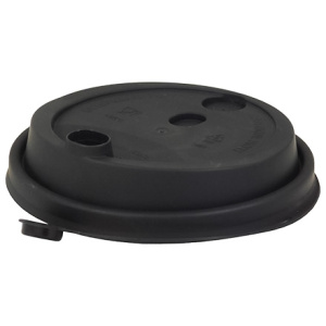 Крышка для стакана (d-90 мм) с питейником черная МАТОВАЯ ВЗЛП (501000 шт.) 3001мч