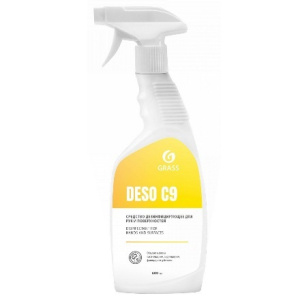 Антисептик 0,6 л Deso C 9 с ТРИГГЕРОМ "GRASS" (1/8 шт.) 550023