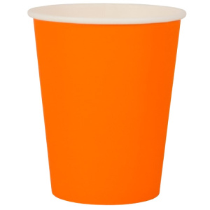 Стакан ГН 250 мл (d-80 мм) бумажный Оранжевый (501000 шт.) ЛигаПак