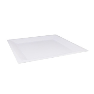 Тарелка квадратная плоская 210, ПП белая (360 шт.) 2004