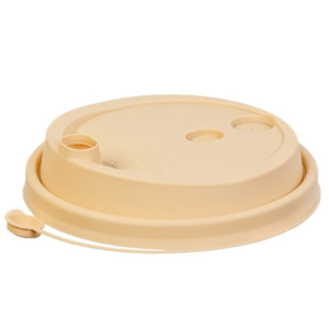 Крышка для стакана (d-90 мм) box4food со СЪЕМНЫМ питейником крафт МАТОВАЯ (501000 шт) 3001КрафтМ